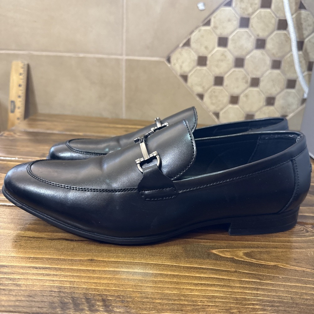 Alfani Otis Loafer Shoes Mens Size 10 Black Slip On Bit Dress Casual Comfort